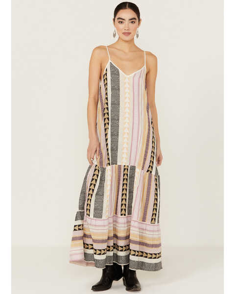 Revel Women's Striped Maxi Dress, Multi, hi-res