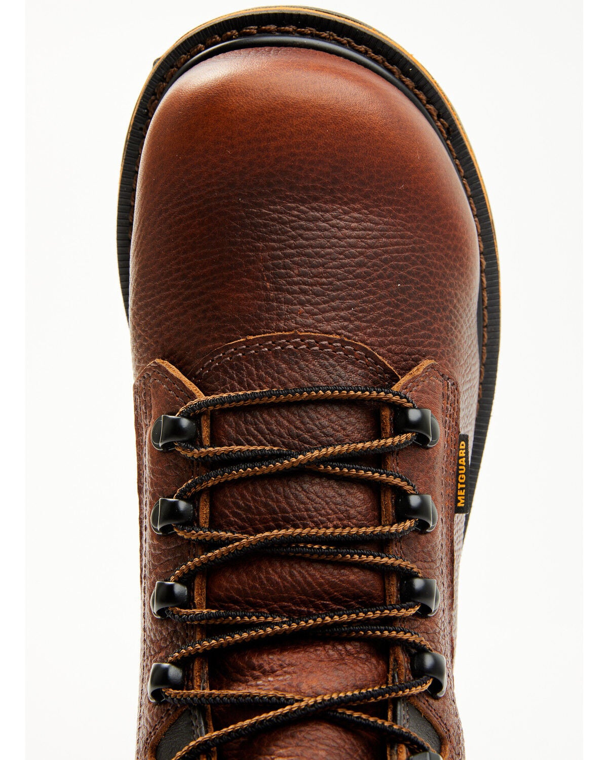 Image #6 - Hawx Men's 6" Enduro Metguard Work Boots - Composite Toe, Dark Brown, hi-res