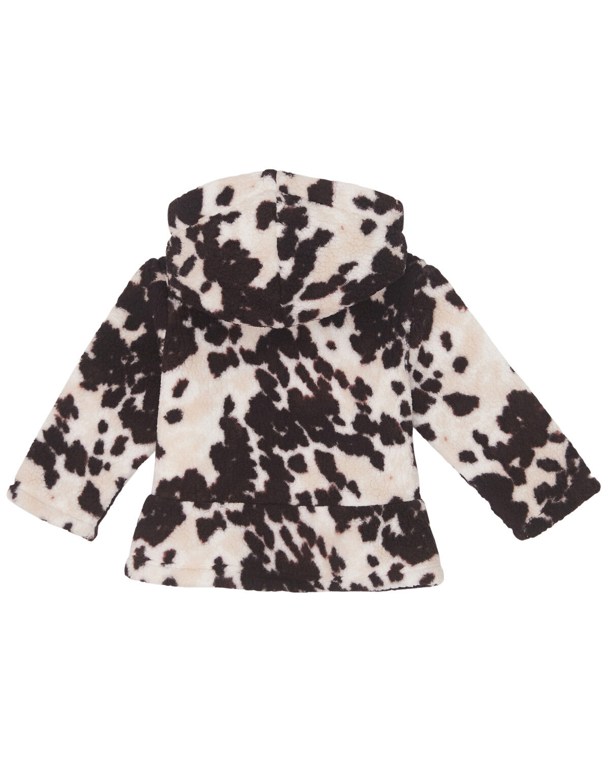 Image #2 - Wrangler Toddler Girls' Cow Print Sherpa Jacket, Brown, hi-res
