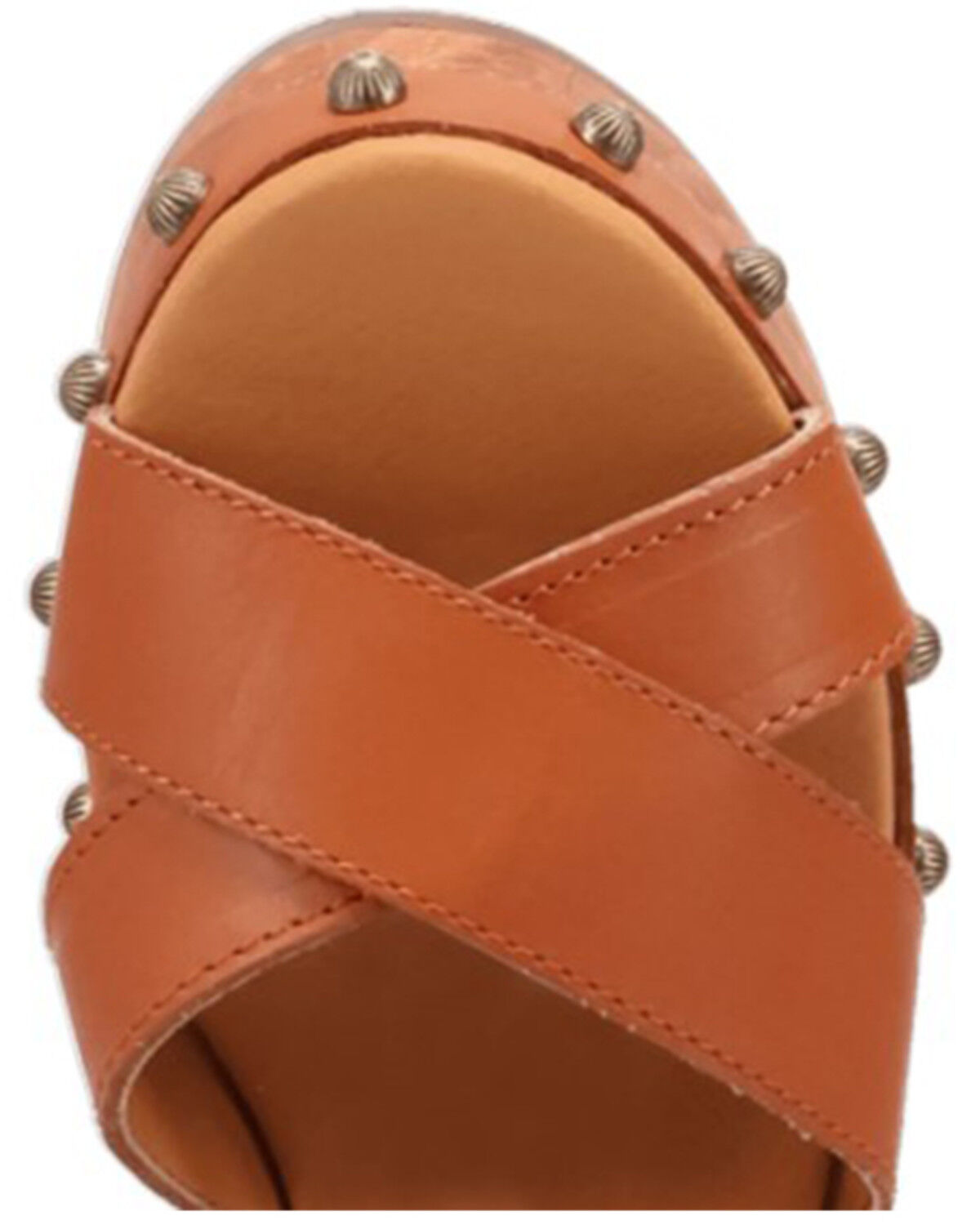 Image #6 - DIngo Women's Lotus Wooden Sandals, Brown, hi-res