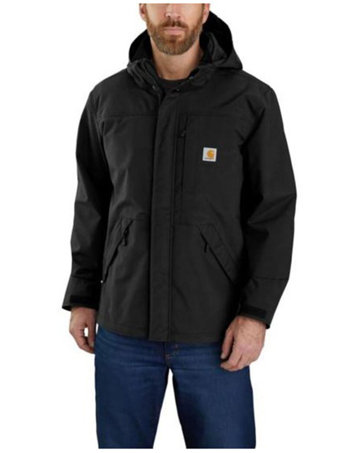 Image #1 - Carhartt Men's Shoreline Storm Defender Heavyweight Work Jacket - Big, Black, hi-res