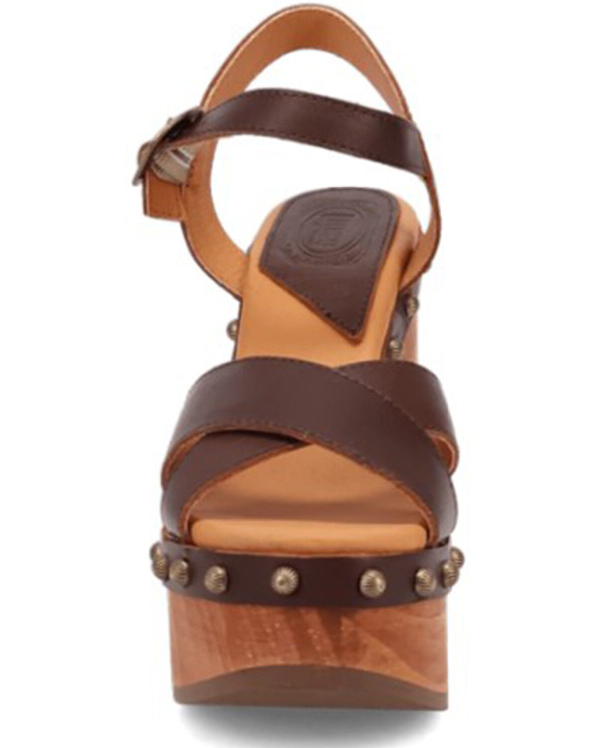 Image #4 - DIngo Women's Lotus Wooden Sandals, Brown, hi-res