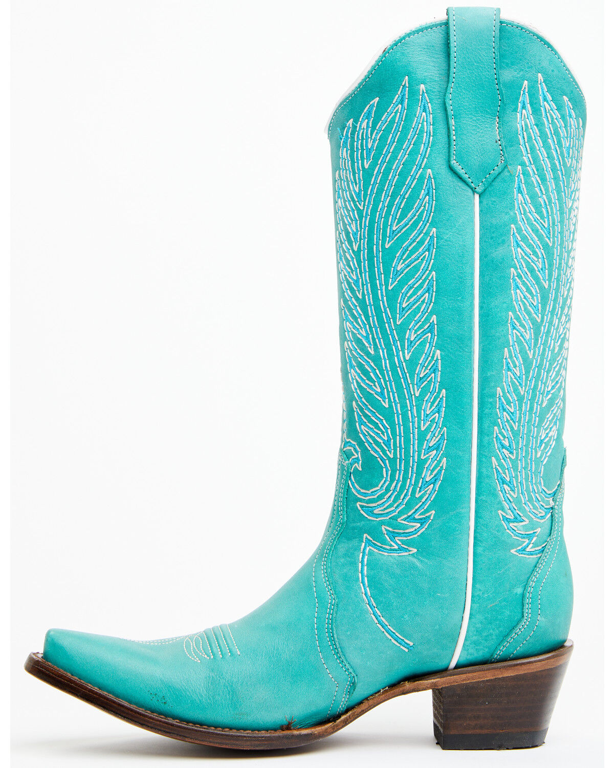 Image #3 - Circle G Women's Triad Western Boots - Snip Toe, Blue, hi-res