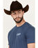 Image #3 - Moonshine Spirit Men's Vaya Con DIos Short Sleeve Graphic T-Shirt, Blue, hi-res