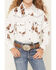 Image #3 - Cowgirl Hardware Girls' Vintage Cowgirl Long Sleeve Snap Stretch Western Shirt, White, hi-res