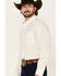 Image #2 - Ariat Men's Wrinkle Free Griffin Geo Print Long Sleeve Button-Down Western Shirt - Big, Cream, hi-res