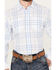 Image #3 - Resistol Men's Conrad Plaid Print Long Sleeve Button Down Western Shirt, Light Blue, hi-res