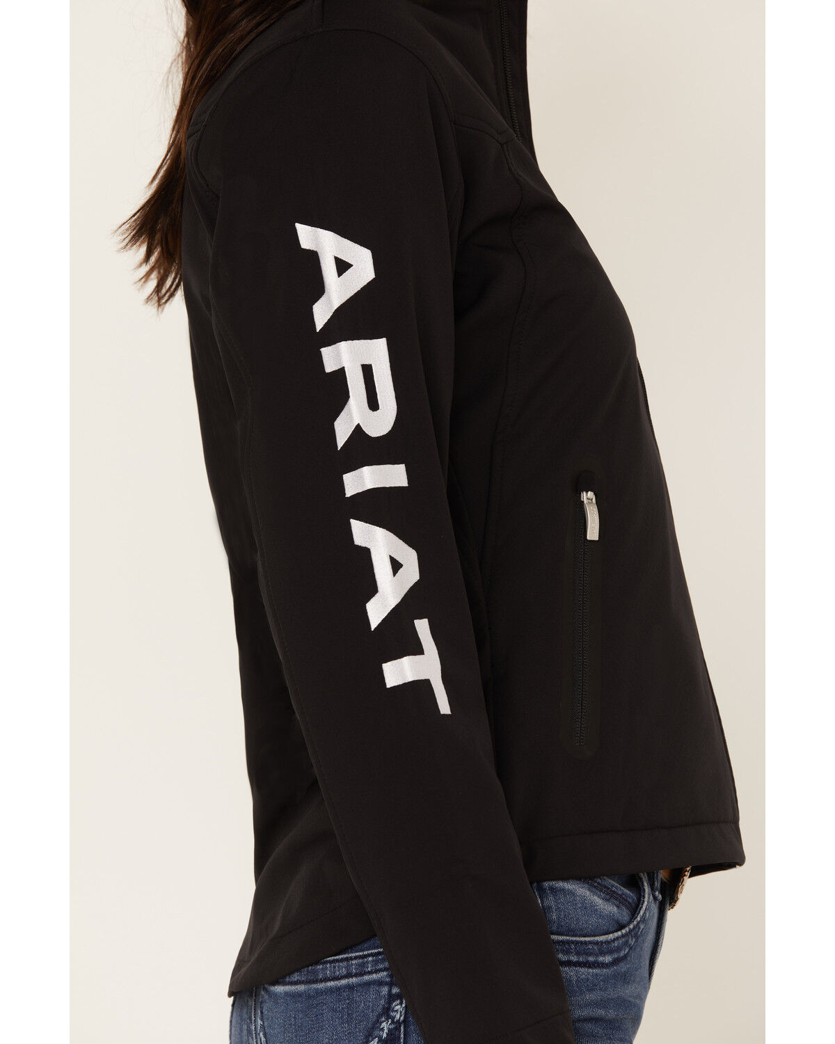 Image #3 - Ariat Women's Softshell Team Jacket, Black, hi-res