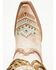 Image #6 - Corral Women's Embroidered and Crystal Eagle Fringe Western Boots - Snip Toe, Beige, hi-res