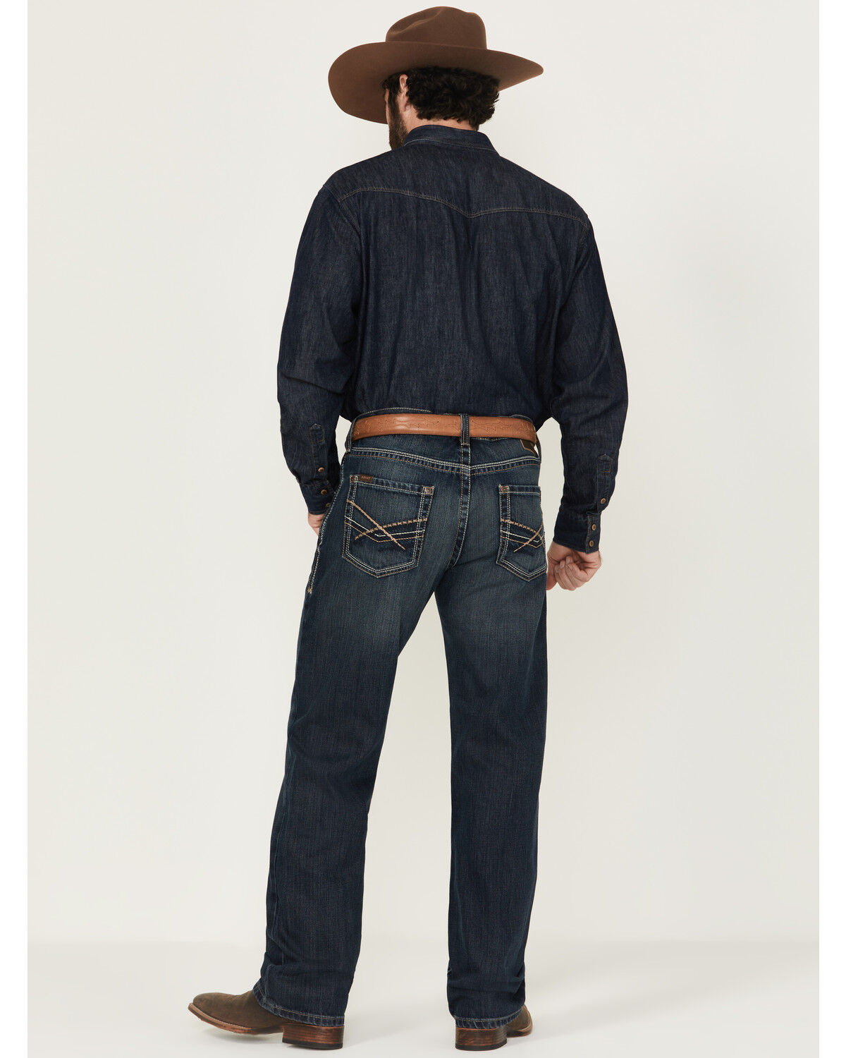 Image #3 - Ariat Men's M5 Slim Deadrun Stackable Straight Leg Jean, Denim, hi-res