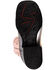 Image #7 - Ferrini Women's Kai Western Boots - Broad Square Toe, Chocolate, hi-res