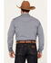 Image #4 - Cody James Men's Trainer Plaid Print Long Sleeve Western Snap Shirt, Navy, hi-res