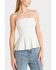 Image #2 - Flying Tomato Women's Subtle Drama Woven Top, Off White, hi-res