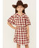 Image #2 - Rylee & Cru Girls' Plaid Print Dress, Red, hi-res