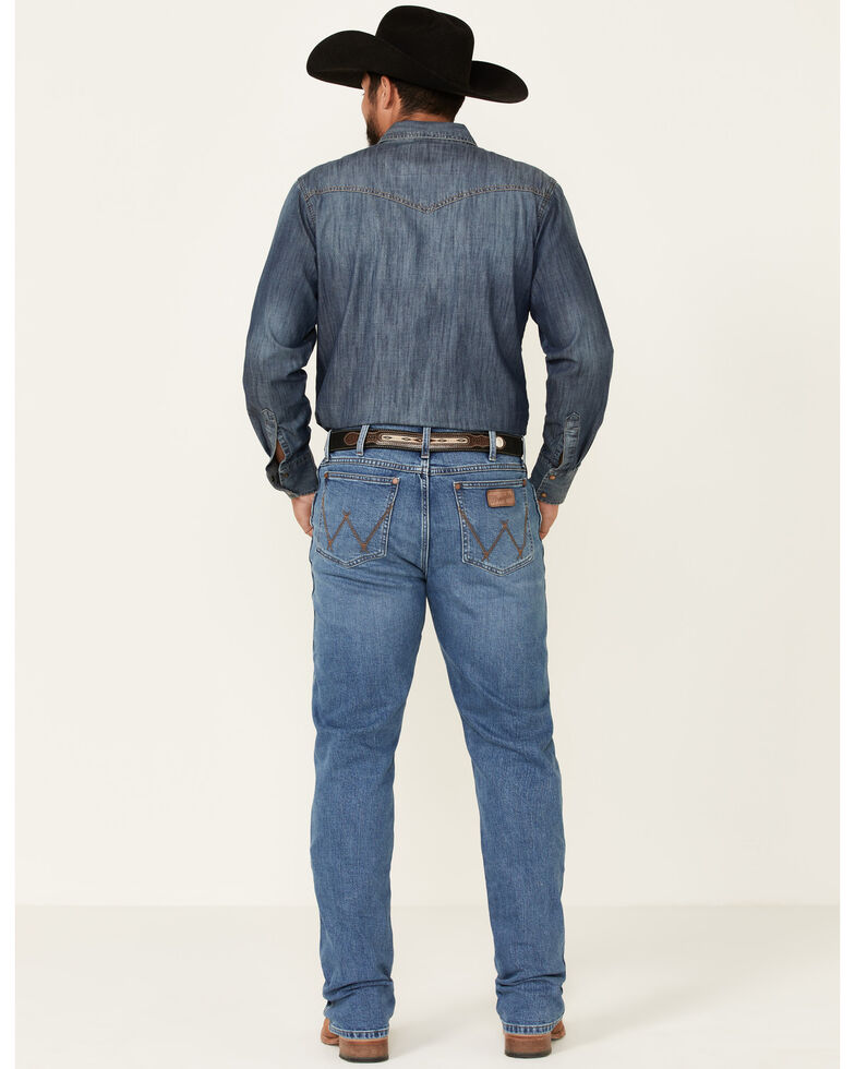 Wrangler Retro Men's Colorado Stretch Slim Bootcut Jeans - Long , Blue, hi-res