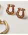 Image #4 - Shyanne Women's Multi Stud and Hoop Earring Set - 10 Piece, Gold, hi-res