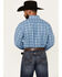 Image #4 - Rodeo Clothing Men's Southwestern Print Long Sleeve Button-Down Western Shirt, Blue, hi-res