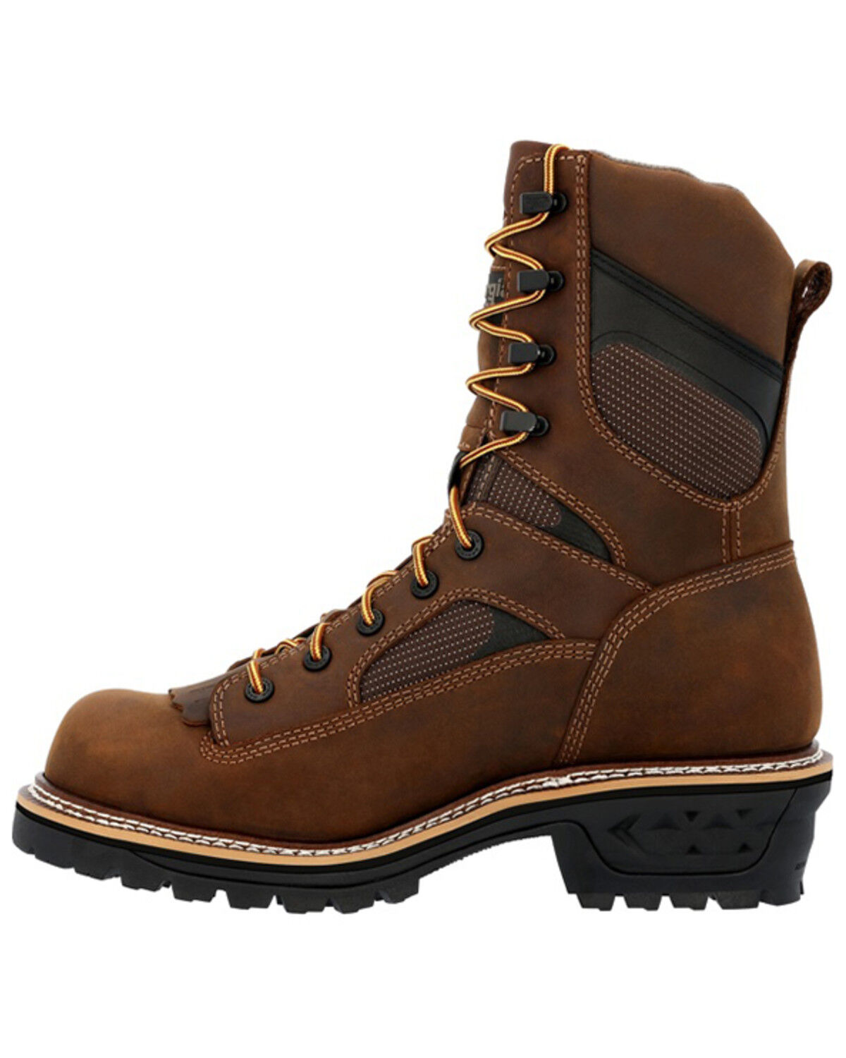 Image #3 - Georgia Men's LTX Logger Waterproof Work Boots - Soft Toe, Brown, hi-res