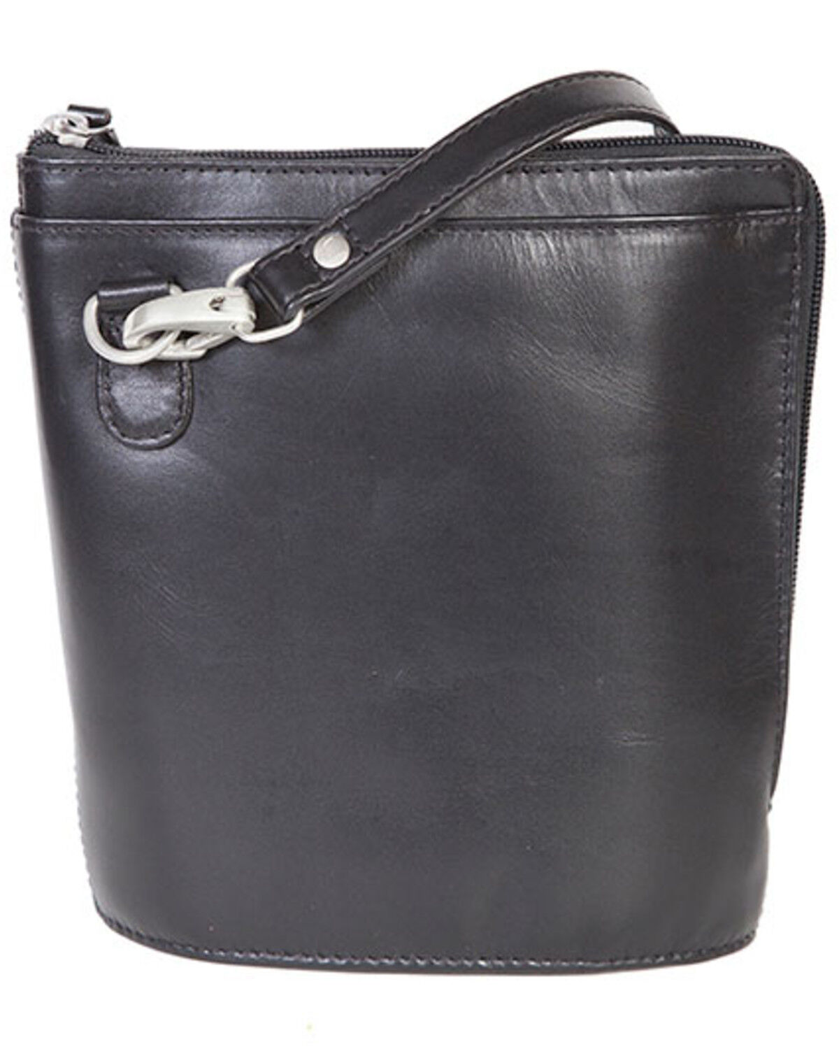 Image #1 - Scully Women's Leather Crossbody Bag, Black, hi-res