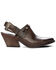 Image #2 - Golo Women's Billy Jean Buckle Western Mules - Snip Toe, Dark Brown, hi-res