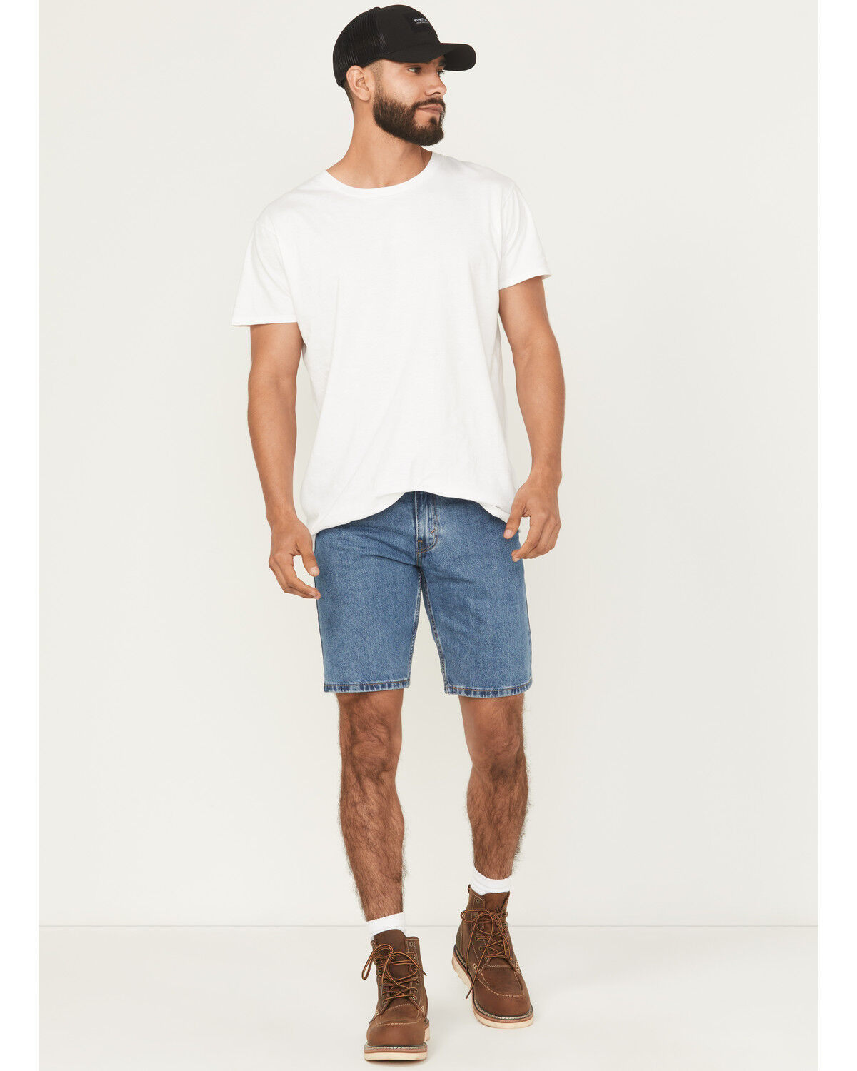 Image #1 - Levi's Men's 405 Standard 10" Medium Wash Standard Rigid Shorts, Medium Wash, hi-res