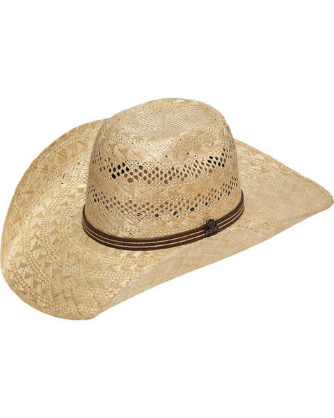 Ariat Sisal Straw Punchy Cowboy Hat, Tan, hi-res
