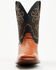 Image #4 - Cody James Men's Exotic Ostrich Western Boots - Broad Square Toe, Cognac, hi-res