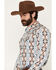 Image #2 - RANK 45&reg; Men's Warrior RODEOTEK&trade; Southwestern Print Long Sleeve Snap Western Shirt, Cream, hi-res