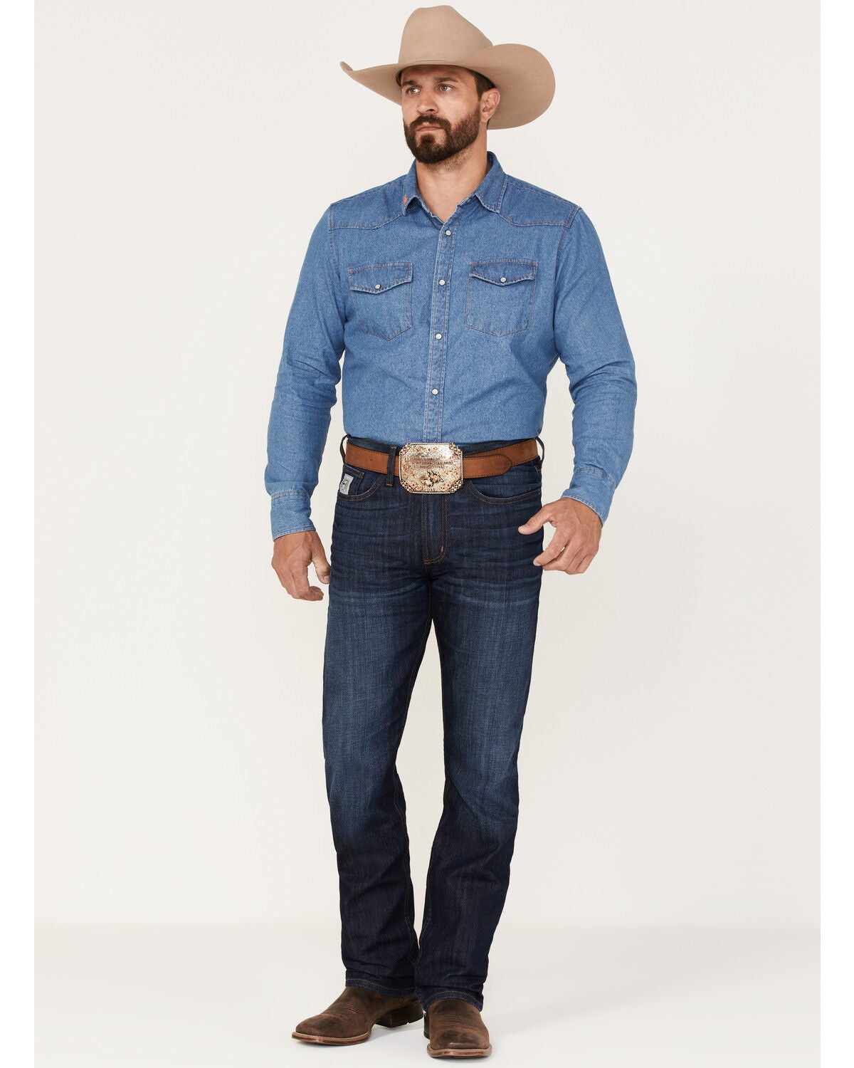 cinch silver label dark wash