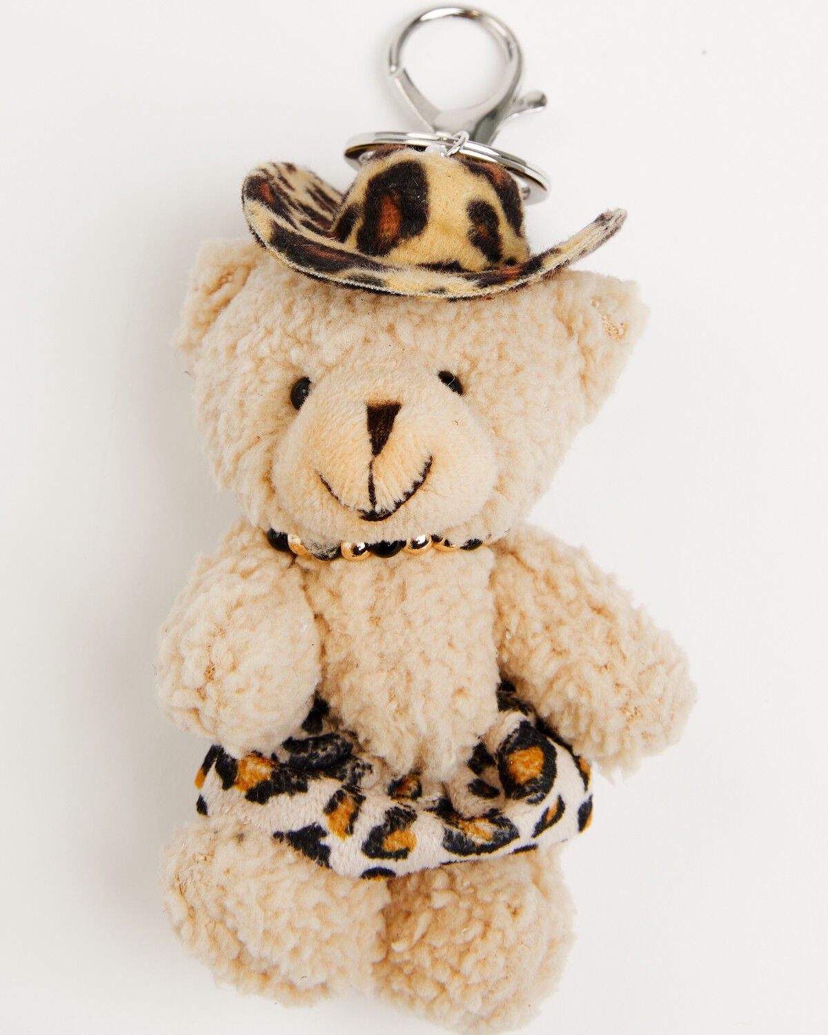 Shyanne Leopard Cowgirl Bear Bag Charm, Leopard, hi-res