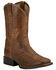 Image #1 - Ariat Boys' Honor Western Boots - Square Toe, Distressed, hi-res