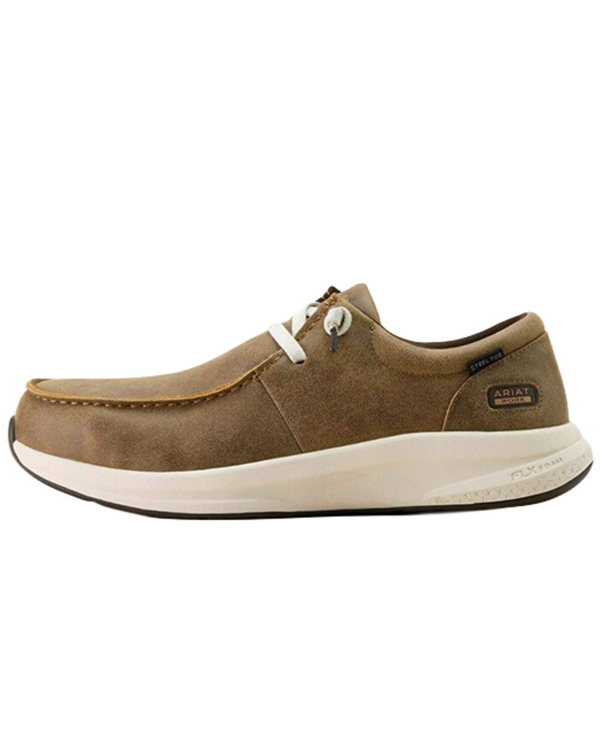 Image #2 - Ariat Men's Buckeye Work Shoes - Steel Toe, Brown, hi-res