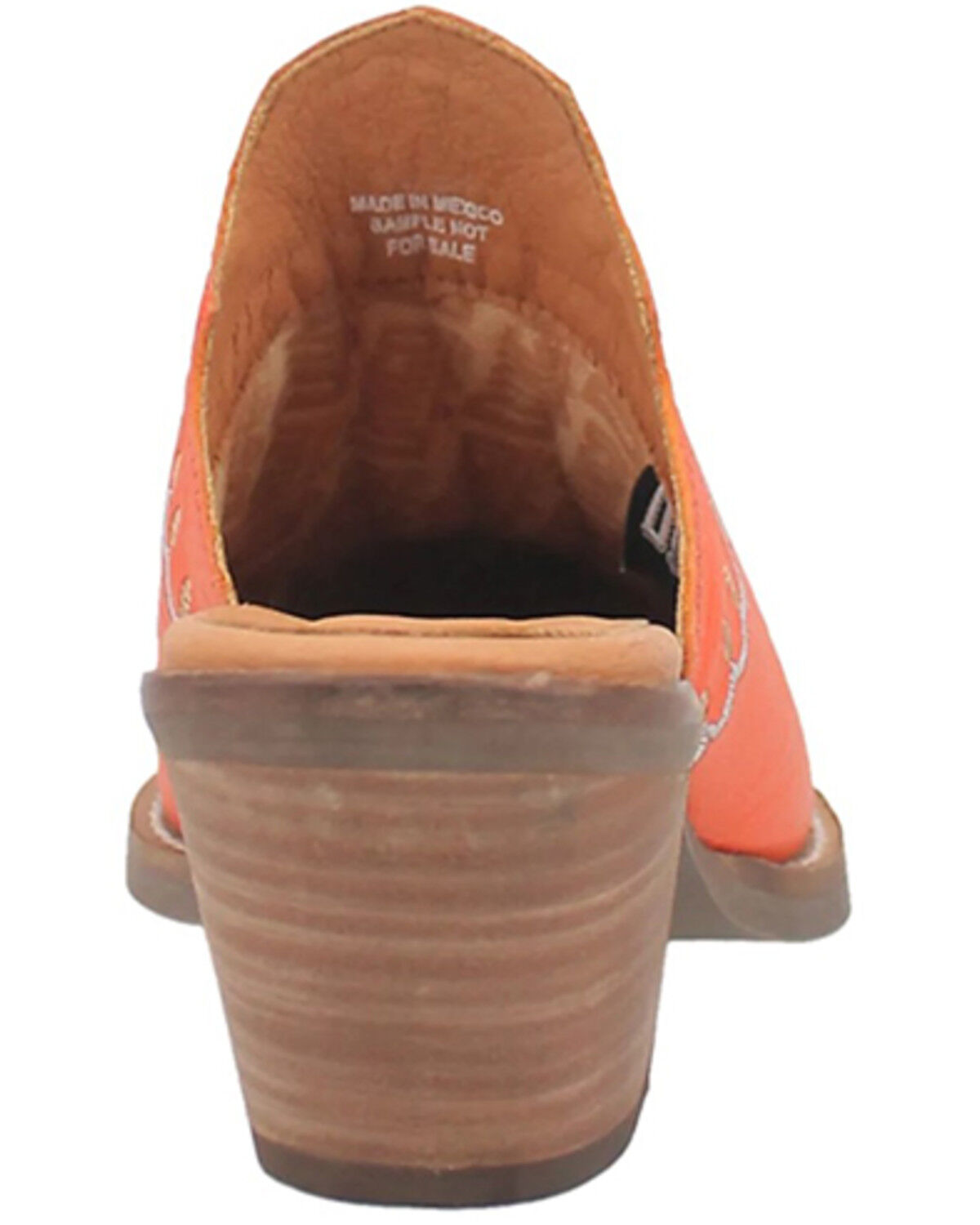 Image #5 - Laredo Women's Wildflower Mules - Snip Toe, Orange, hi-res