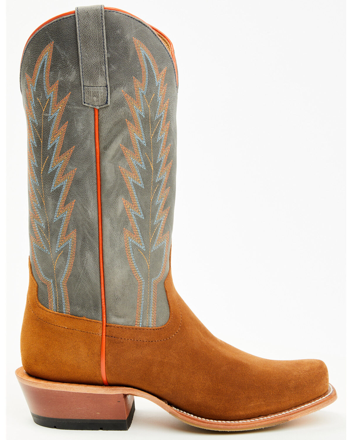 Image #2 - Horse Power Men's Ginger Suede Western Boots - Square Toe, Tan, hi-res