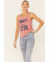 Image #1 - Cut & Paste Women's Party Like It's 1776 Graphic Tank Top, Red, hi-res