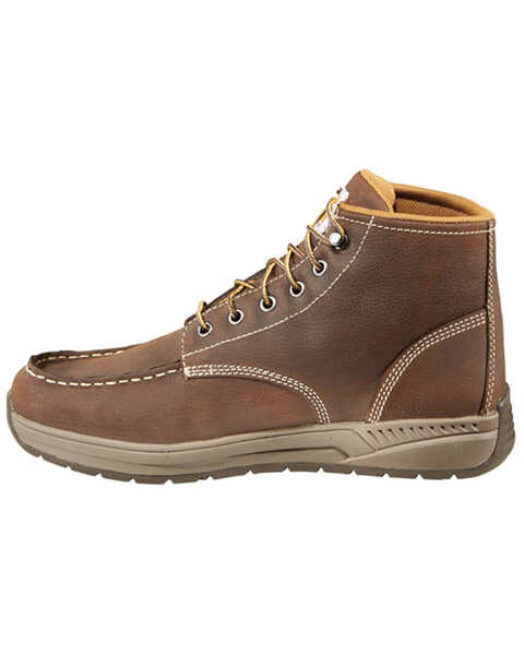 Image #3 - Carhartt Men's 4" Lightweight Wedge Boots - Moc Toe, Chocolate, hi-res