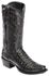Image #2 - Lucchese 1883 Charles Croc Belly Western Boots - Square Toe, Black, hi-res