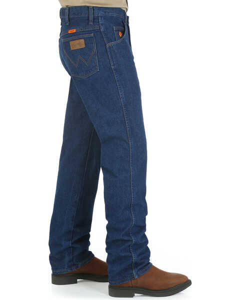 Image #2 - Wrangler Men's FR Slim Fit Straight Jeans , Indigo, hi-res