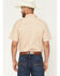 Image #4 - RANK 45® Men's Mustang 2 Geo Print Short Sleeve Button-Down Stretch Western Shirt, Tan, hi-res