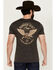 Image #1 - Moonshine Spirit Men's Moonshine Club Short Sleeve Graphic T-Shirt, Charcoal, hi-res
