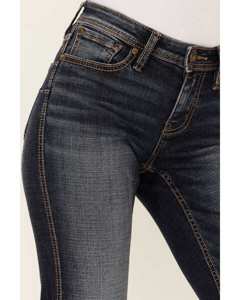 Image #2 - Shyanne Women's Medium Dark Wash Mid Rise Coolmax Bootcut Denim Jeans, , hi-res