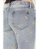 Image #4 - Driftwood Women's Eva Light Wash Low Rise Floral Flare Jeans, Light Wash, hi-res