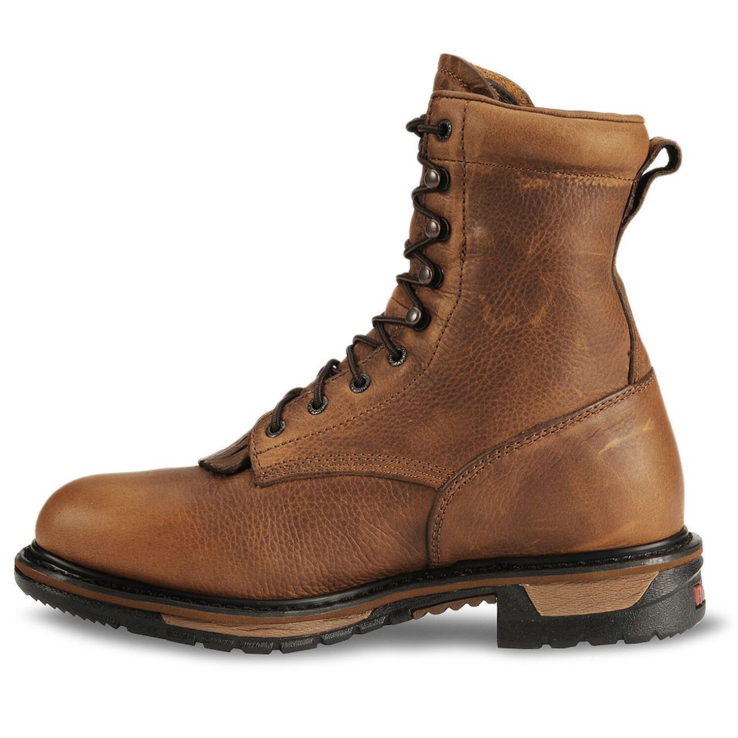 Image #3 - Rocky Men's Original Ride Lacer Waterproof Work Boots - Soft Toe, Tan, hi-res