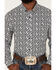 Image #3 - RANK 45® Men's Dillinger Geo Print Long Sleeve Button-Down Stretch Western Shirt, White, hi-res