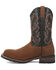 Laredo Men's Rockwell Western Work Boots - Steel Toe, Brown, hi-res