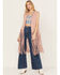 Image #1 - Fornia Women's Fringe Faux Suede Vest, Pink, hi-res