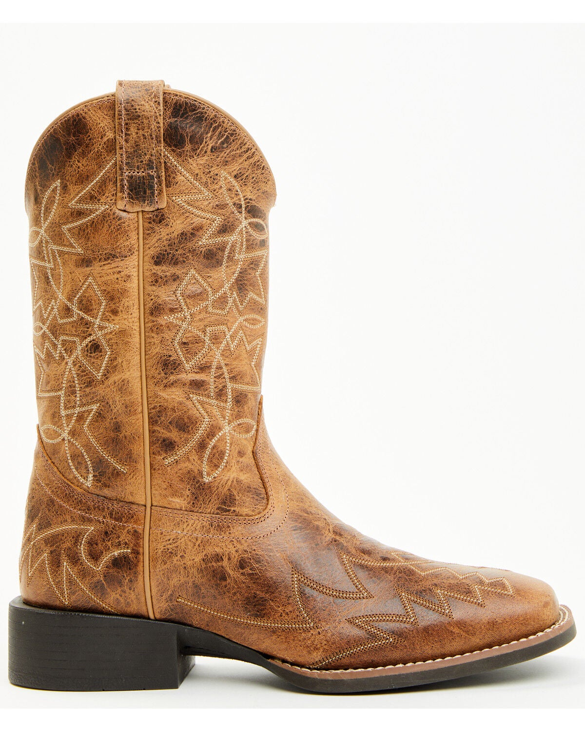 Image #2 - Cody James Ace&trade; Western Boots - Broad Square Toe, Brown, hi-res