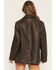 Image #4 - Miss Me Women's Faux Leather Oversized Blazer, Chocolate, hi-res