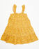 Image #1 - Yura Toddler Girls' Floral Print Sleeveless Dress, Mustard, hi-res