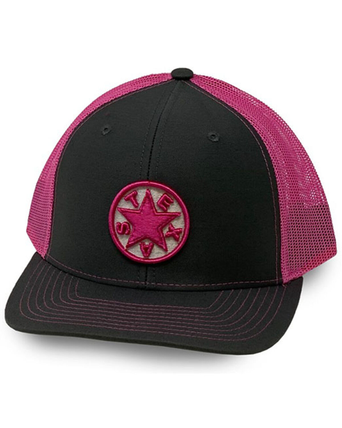 Image #1 - Oil Field Hats Men's Gray Texas Star Patch Mesh-Back Ball Cap, Grey, hi-res